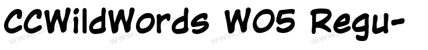 CCWildWords W05 Regu字体转换
